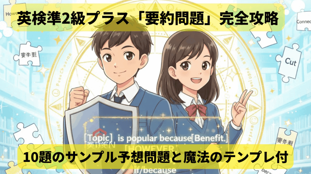 英検準2級プラスライティング要約